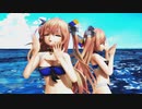 【MMD艦これ】夏のフレッチャー姉妹【水着】