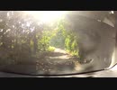霊石山を車で下る