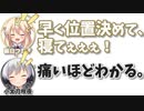 麗白つむぎ｢早く位置決めて、寝てぇぇぇ！｣　小太刀咲夜｢痛いほどわかる｣【ふたセリフリスペクト】