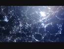 3D animation of lines and luminous points rotating