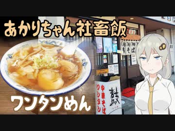 【VOICEROIDグルメ】あかりちゃん社畜飯 #2高山市、つづみそばのワンタン麺