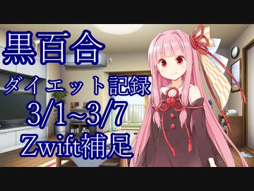 【ダイエット記録】Zwift補足　3/1～3/7【琴葉姉妹】