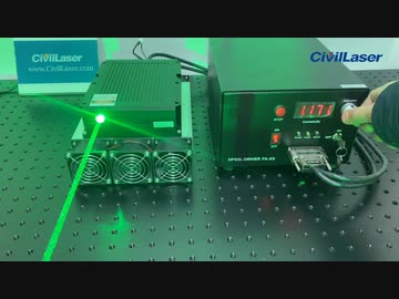 525nm 20W 高出力半導体レーザーのビデオ
