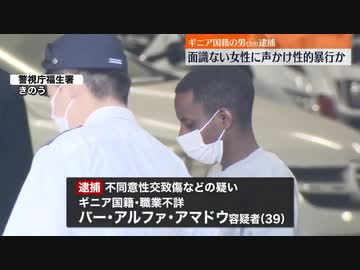 日本人女性をレイプ、アパートに連れ込む。面識なしギニア人の男逮捕　東京・福生市