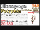 Champagne - Polyphia Scott LePage Part ポリフィア シャンパン ギターソロ ギター速弾き練習【Guitar picking Vol.111】