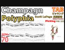 初心者のためのギター速弾き練習 Polyphia  Champagne TAB Scott LePage  ポリフィア シャンパン ギターソロ ギター速弾き練習