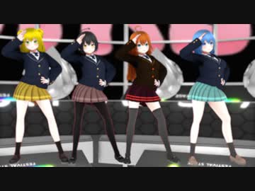 【オリキャラMMD 少年少女大戦】BLACKPINK-THE GIRLS【春夏秋冬】