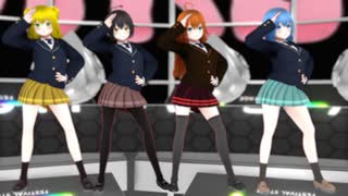 【オリキャラMMD 少年少女大戦】BLACKPINK-THE GIRLS【春夏秋冬】