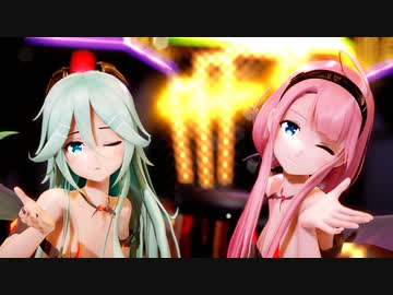 【MMD艦これ】-山風さんと江風さんサキュバス衣装で愛包ダンス-（カメラ配布）