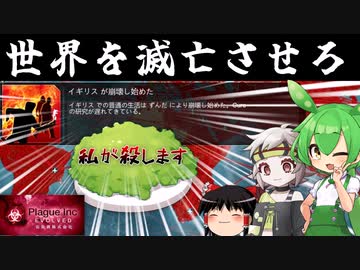 【Plague Inc】ハイスピード全員ぶち〇しずんだウイルス【合成音声実況】