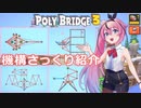 【Poly Bridge 3】バニラで使える機構図鑑（16種類）【さっくり紹介】