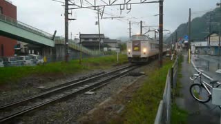 江原歩道橋下で撮る特急北近畿