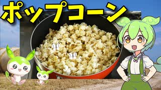 【VOICEVOX ずんだもん】  おやつに良さげ!!  バター風味の「ポップコーン」を作るのだ!!　