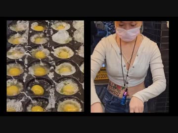 ホモと見る卵焼きの屋台