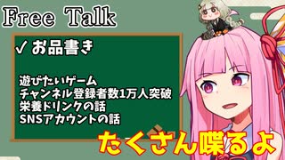 【雑談】遊びたいSteamゲーとかチャンネル登録者1万人突破とか 【ボイスロイド】