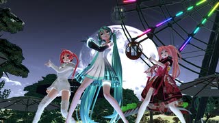 【MMD】ドーナツホール（ネギドリル★ユニット版）／今夜もミクたちがあなたの心の穴を埋めてくれる！！