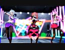 MMD、テト、ハク、ルカ、計3人で、テトテトインザワンダーナイト