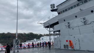 米海軍揚陸指揮艦ブルー・リッジ甲板