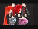 【MMD】みなごろし【重音テト　波音リツ】