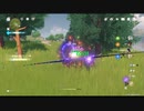 原神　千織＆雷電将軍＆ナヒーダでデイリー任務#６７＆地脈の花狩り