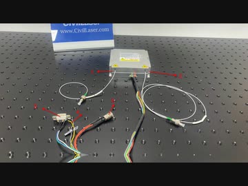 1550nm 10kW パルス ナノ秒ファイバーレーザー
