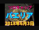 ソロキャンプ　パエリア　2018年6月3日