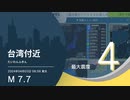 第420位：【最大震度4】台湾付近 / M7.7 深さ ごく浅い / 2024年4月3日8時58分 / EGIC-LIVE