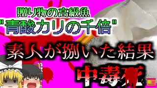 【2023年】『青酸カリの千倍』友人から貰った高級魚捌いて食べた男性 身体が麻痺して〇亡 たった0.5mgで命を落とす猛毒　【ゆっくり解説】