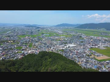 The view of the town from the observation deck.【甲村京也】