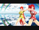 【MMD】垂直落下【重音テト　波音リツ】