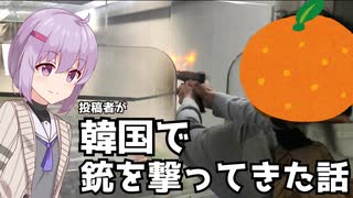 【VOICEROID】投稿者が韓国で銃を撃ってきた話