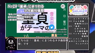 【#ニコニコ投稿祭】29／33『#童貞ネタ曲投稿祭』2024年4月のニコニコ投稿祭&誕生祭スケジュールを知ろう【#COEIROINK解説】#ボカロ #東方 #ニコニコインディーズ