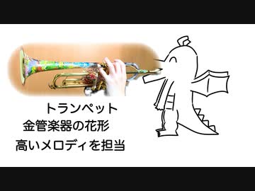 好きな楽器を演奏しながら発表ドラゴン