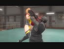 ヒーローコスのティナがヴィランぽい連中に負ける動画