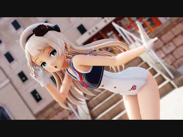 【MMD艦これ】ジャーヴィスさんで春のパンツまつり＆スク水まつり～よくばりセット～【恋の魔法】