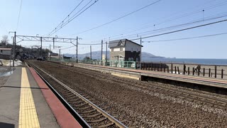 2024年4月6日 函館本線の朝里駅に訪れて石狩湾を鑑賞 (Full HD)