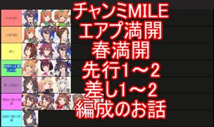 チャンミMILEエアプ開設先行1~2差し1~2編成のお話