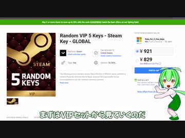 G2AのSteamパックを買ってみた（VIP編）