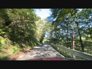 ドライブスポット　国道398号線宮城側から　山にはいって一部狭量な道　2023　0923