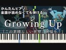 【Growing Up】～この素晴らしい世界に祝福を！３～OP 楽譜が読めなくても弾ける 簡単ピアノ 初心者 初級 原曲テンポ『Machico』このすば３"KonoSuba３" easy piano