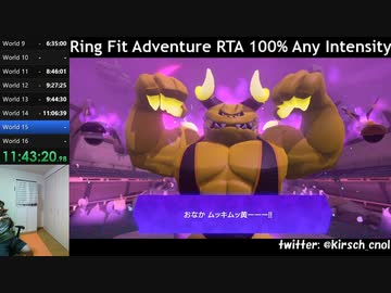 【Part20】リングフィットアドベンチャー RTA 運動負荷1 100％ 24:35:48 【ゆっくり解説】