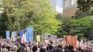 2024年4月13日 東池袋中央公園出発 国民デモ行進の様子２