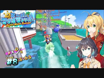 【スーパーマリオサンシャイン】動きがうるさいモカマキのゲーム実況#8【VOICEPEAK実況】