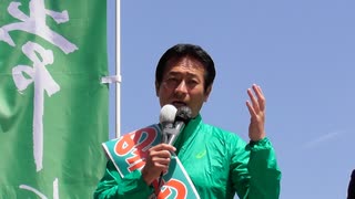 【衆院・東京15区補選】あきもと司候補街頭演説（2024年4月16日撮影）