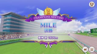 【ウマ娘プリティーダービー】とあるトレーナーのチャンミマイル(グレードリーグAグループ決勝)