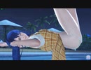 【DOAXVV】 ロベリア　ひだまりプロムナード　着崩れ　超ズームアップ　仰向け　足をすりすり