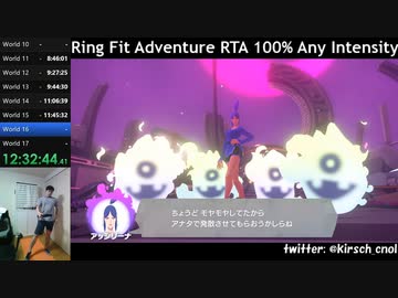 【Part21】リングフィットアドベンチャー RTA 運動負荷1 100％ 24:35:48 【ゆっくり解説】