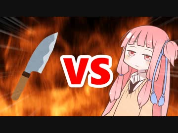 茜ちゃんVS包丁