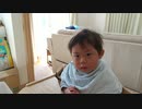 【顔芸】バナナを食べる子供（2歳児男の子）の濃ゆくてイケメンなカメラ目線