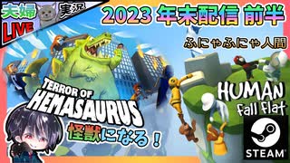 ゆきとの日常❄ 2023 年末年越し配信 前半 年末だし豪華にいろいろやるぜ！！ゆったりまったりだらだら見てくれよな♫ 中編【夫婦実況】【ゆきとの日常】【Human Fall Flat】